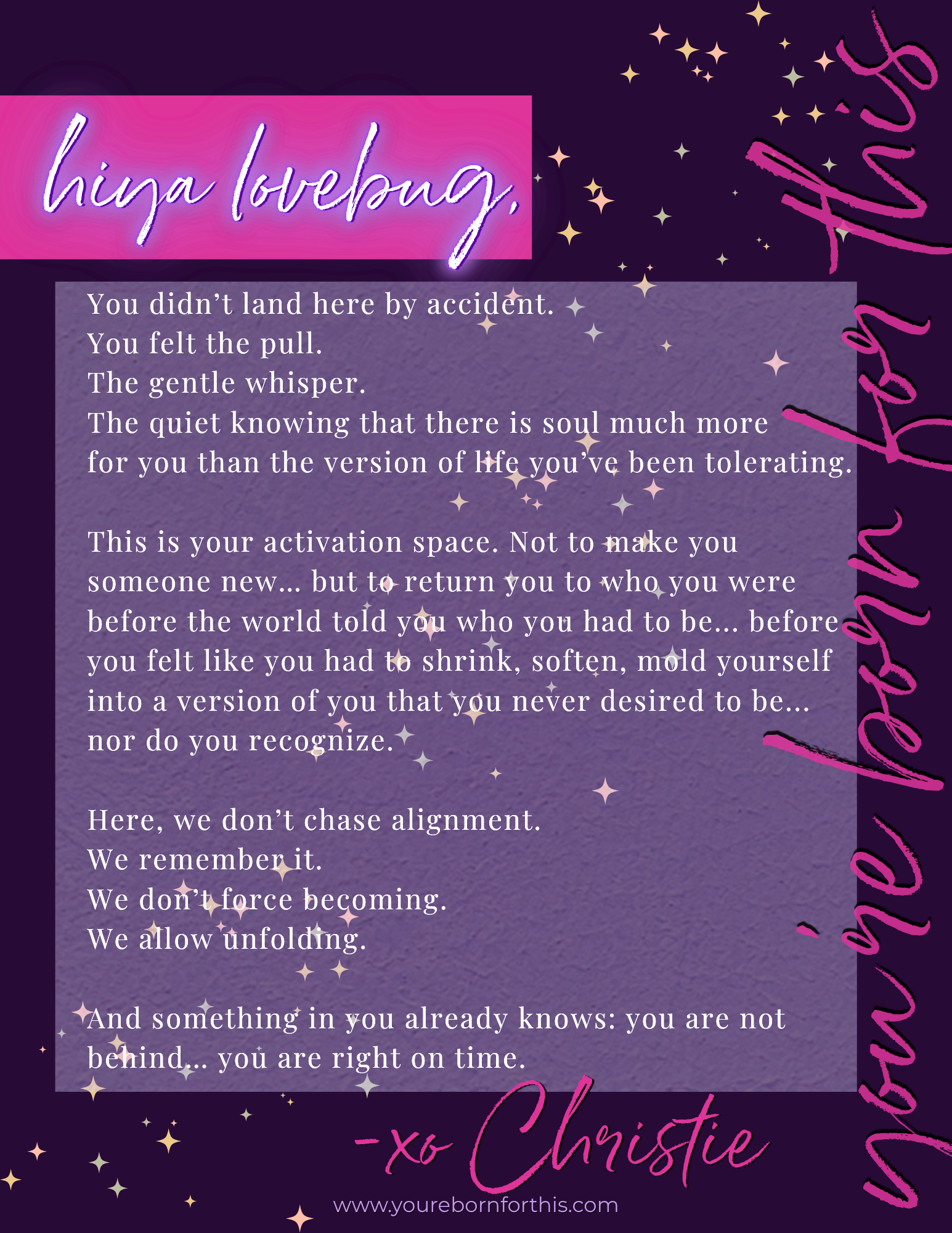 A Letter to Self free 15-page activation